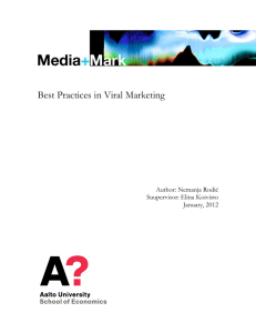 Best Practices in Viral Marketing