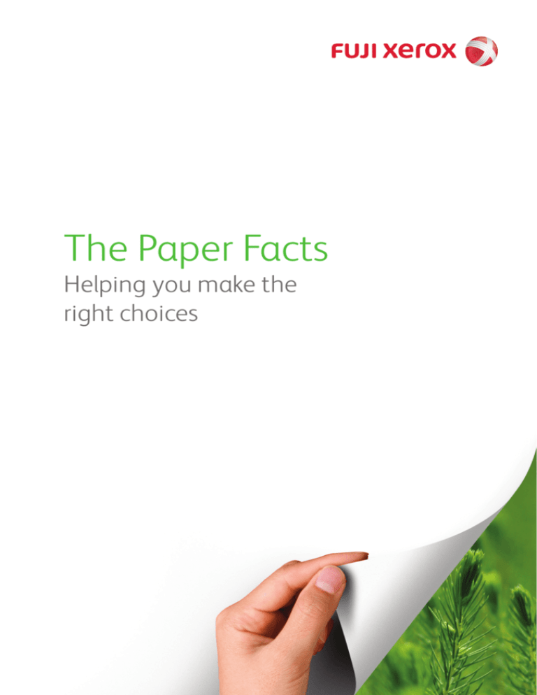 The Paper Facts Fuji Xerox Supplies