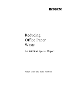 Reducing Office Paper Waste