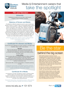 Be the star take the spotlight - Northern Sydney Institute