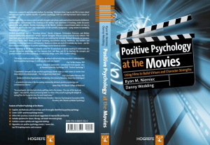 Positive Psychology at theMovies
