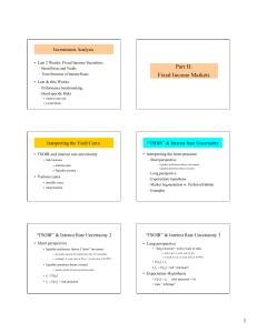 Part II: Fixed Income Markets