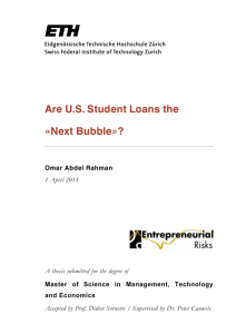 Are U.S. Student Loans the «Next Bubble»?