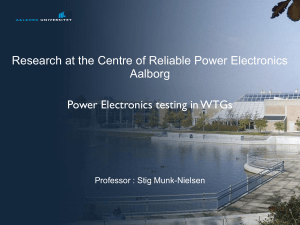 Power Electronics testing in WTGs