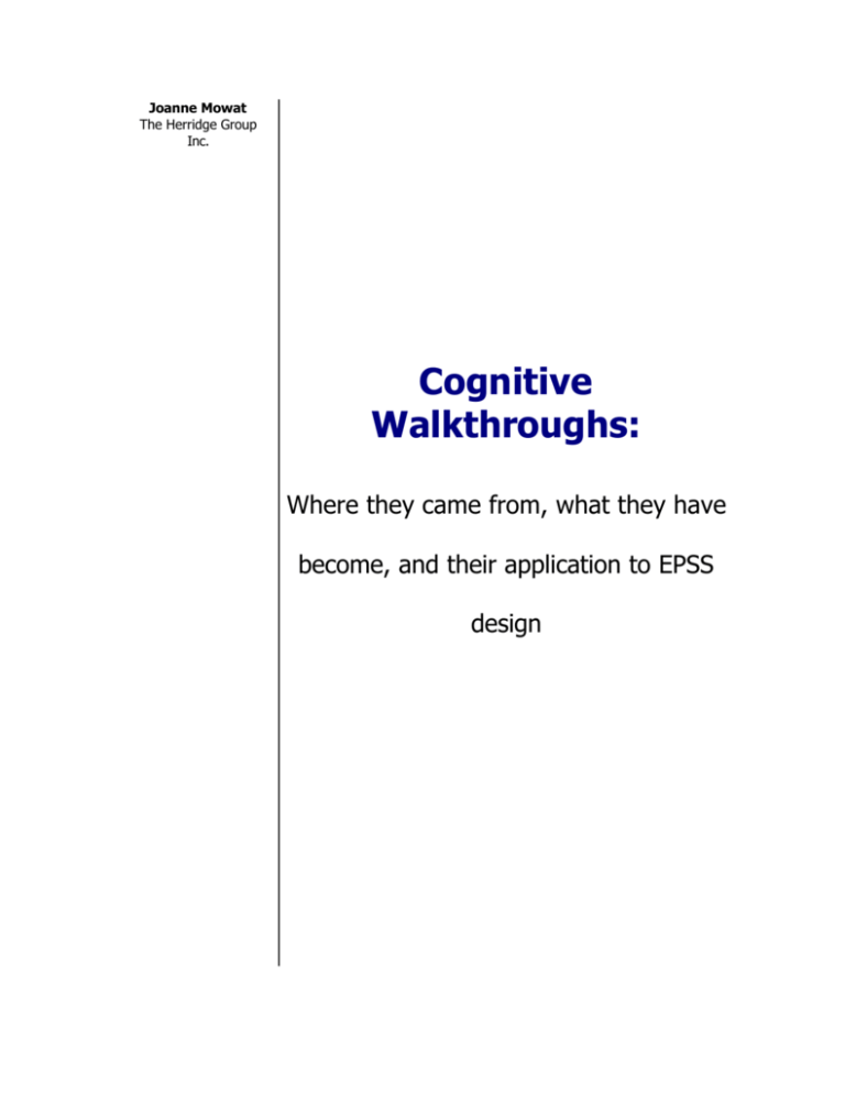 cognitive-walkthroughs