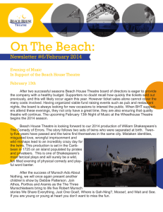 On The Beach: - Beach House Theatre