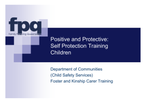 Positive and Protective: Self Protection Training