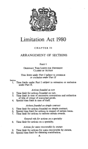 Limitation Act 1980 - Legislation.gov.uk