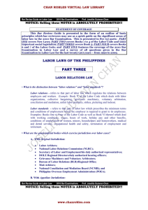 labor laws of the philippines - Chan Robles and Associates Law Firm