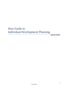 Your Guide to Individual Development Planning Updated 3/2/2015