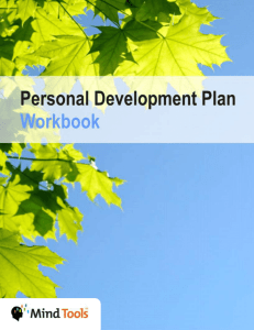 Personal Development Plan