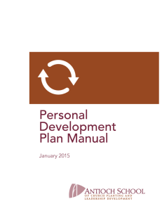 Personal Development Plan Manual