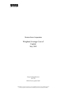 Weighted Average Cost of Capital