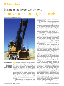 Innovations for large shovels