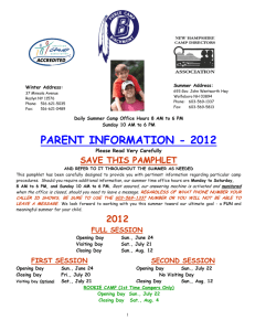 parent information - 2012