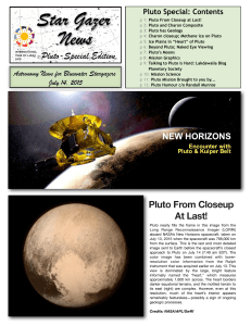 Pluto Special - Bluewater Astronomical Society