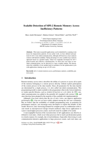 Scalable Detection of MPI-2 Remote Memory Access Inefficiency