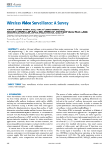 Wireless Video Surveillance: A Survey