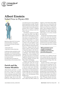Read more about Albert Einstein's life and work