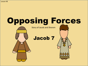 Lesson 48 jacob 7 opposing forces story of Jacob and Sherem PDF