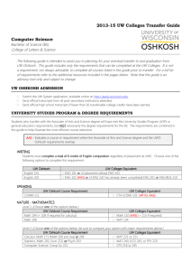 Computer Science BS - UW Oshkosh Undergraduate Admissions