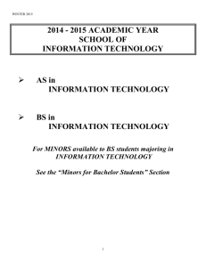 AS in INFORMATION TECHNOLOGY