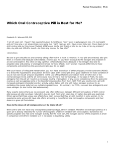 Which Oral Contraceptive Pill Is Best For Me?