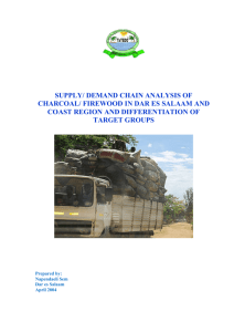 supply/ demand chain analysis of charcoal/ firewood in dar es
