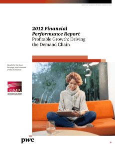 2012 Financial Performance Report Profitable Growth