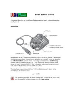 Force Sensor Manual