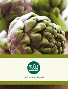 2010 annual report - Whole Foods Market