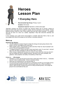 Heroes Lesson Plan - National Library of Scotland