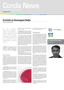 An Article on Chromogenic Media