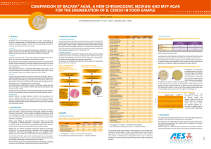 comparison of bacara® agar, a new chromogenic