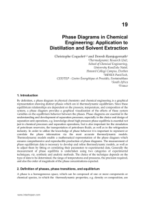 Phase Diagrams in Chemical Engineering