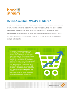 Retail Analytics: What's In-Store?