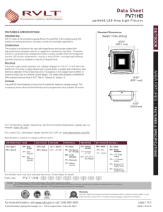 PV71HB Data Sheet - Revolution Lighting Technologies