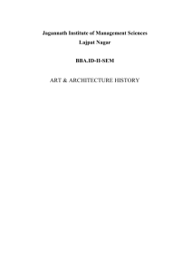 UNIT 1 History of Architecture - JIMS Jagannath Institute of