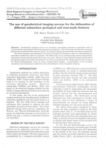 The use of geoelectrical imaging surveys for the delineation of