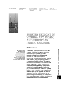 turkish delight in vienna: art, islam, and european