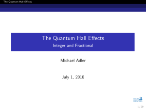 The Quantum Hall Effects