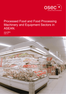 Processed Food and Food Processing Machinery and Equipment