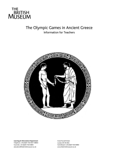 The Olympic Games in Ancient Greece