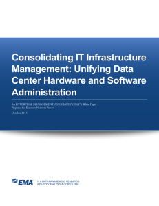 Consolidating IT Infrastructure Management