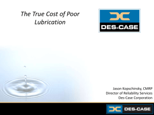 The True Cost of Poor Lubrication