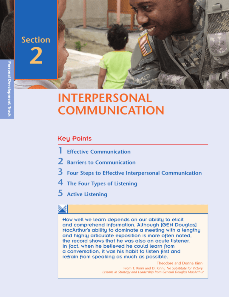 INTERPERSONAL COMMUNICATION