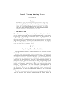 Small Binary Voting Trees - Michael Trick's Operations Research Page