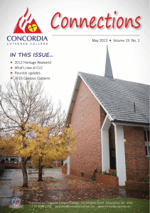 2013 - Concordia Lutheran College