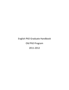 PhD Program (before 2012) Handbook