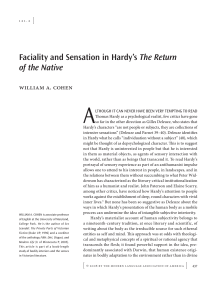 Faciality and Sensation in Hardy's The Return of the Native